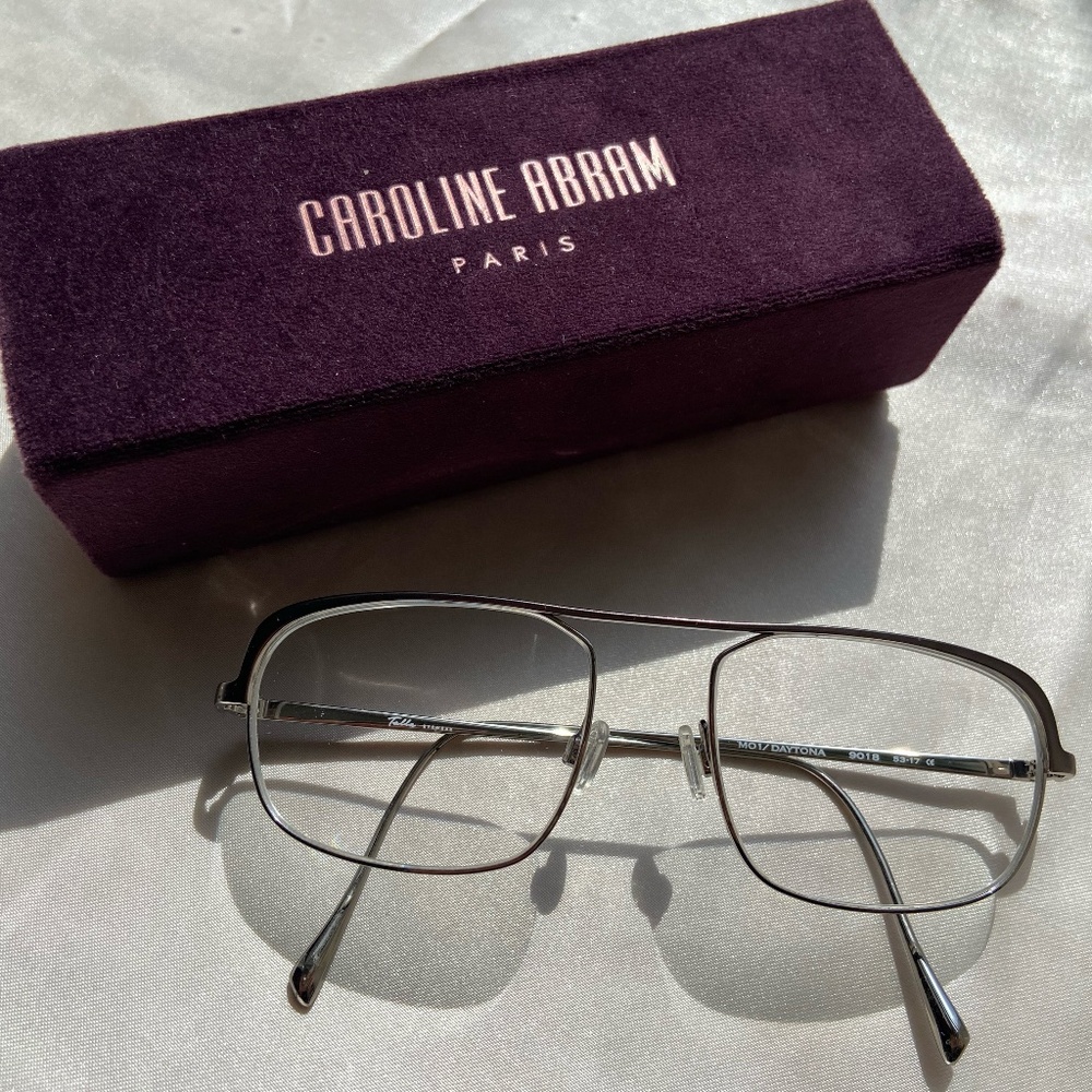 Silver Metal Aviator Glasses